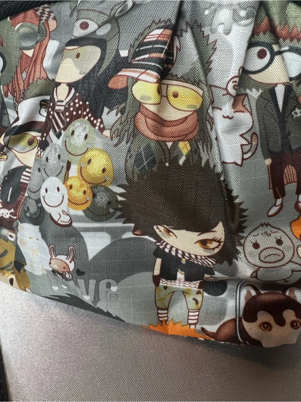 Rare Vintage LeSportsac x Tokidoki Adorable Cartoon Print Cosmetic Pouch